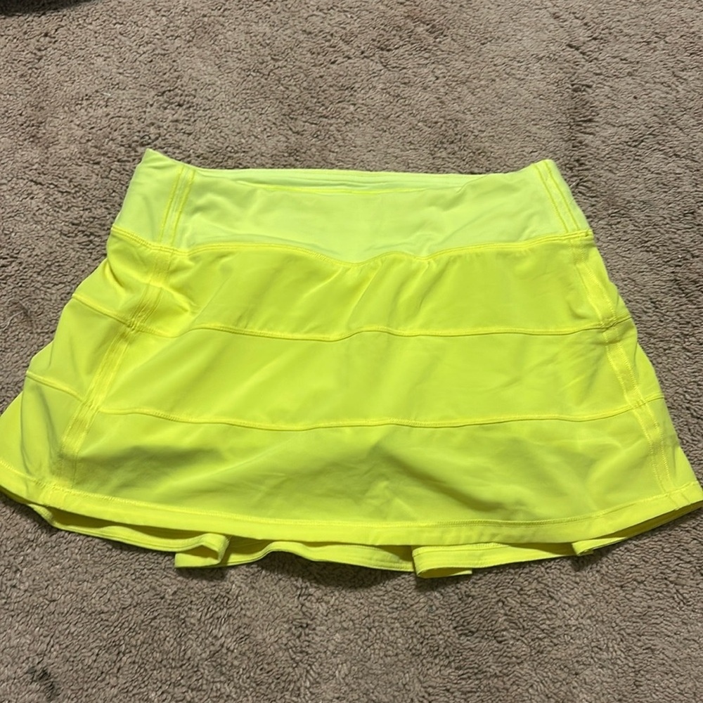 Lululemon Neon yellow skirt